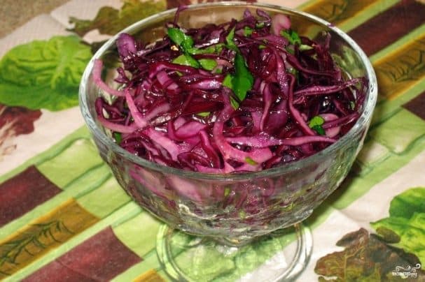 Салат із червоної капусти