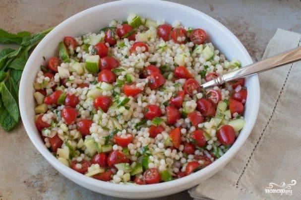 Couscous salad with vegetables