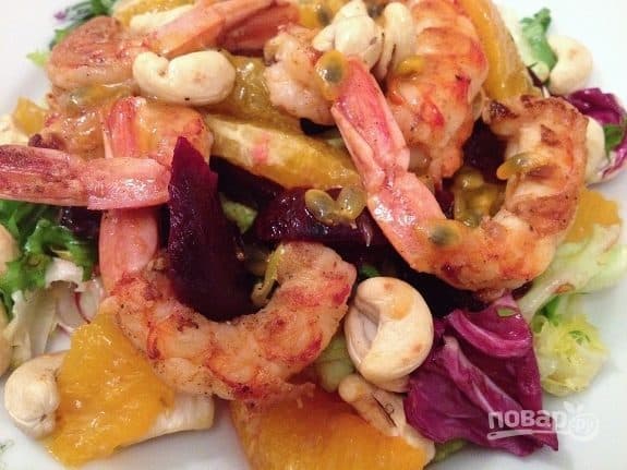 Passion fruit salad