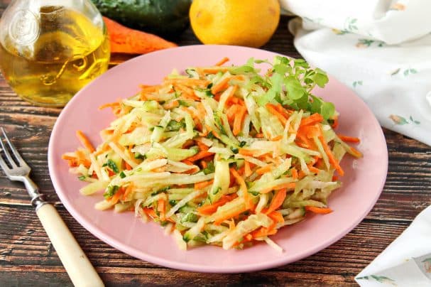 Salad from Margilan radish