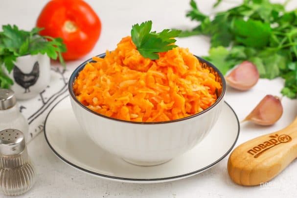 Салат з морквы з часныком