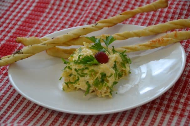 Салат із печінки з яблуком