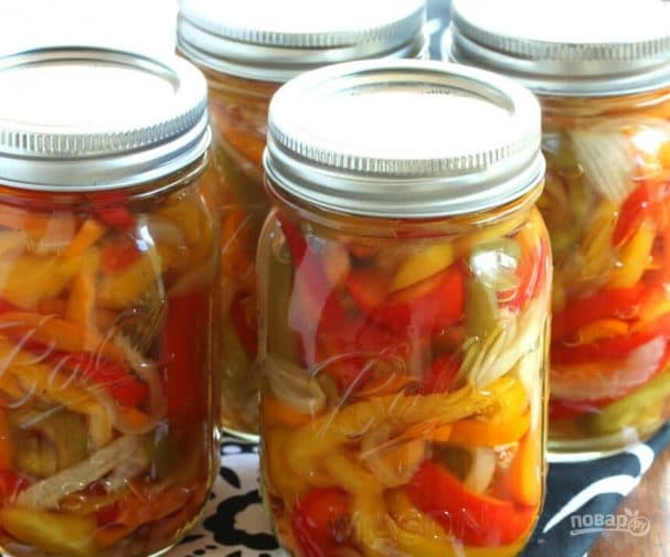 Pepper salad for winter