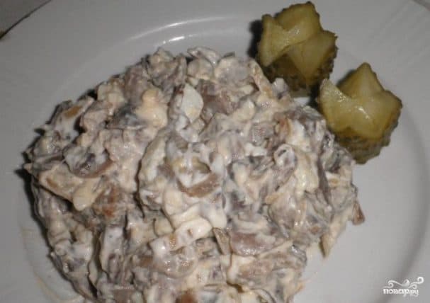 Салат из пупков куриных