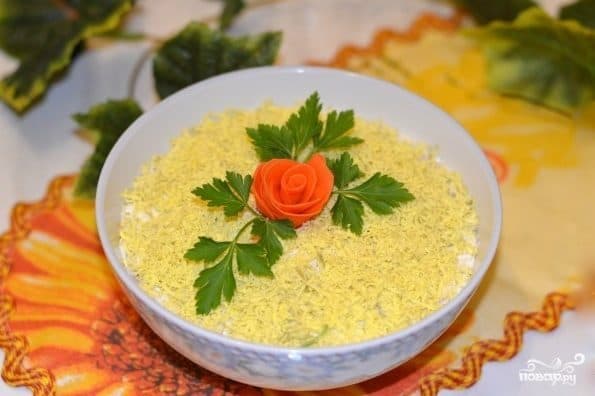 Салата з рэдзікай з майёнэзам
