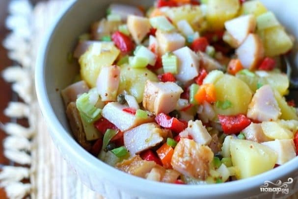 Smoked fish salad