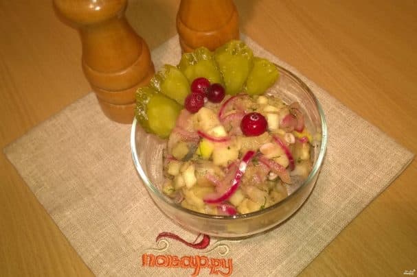 Herring and potato salad