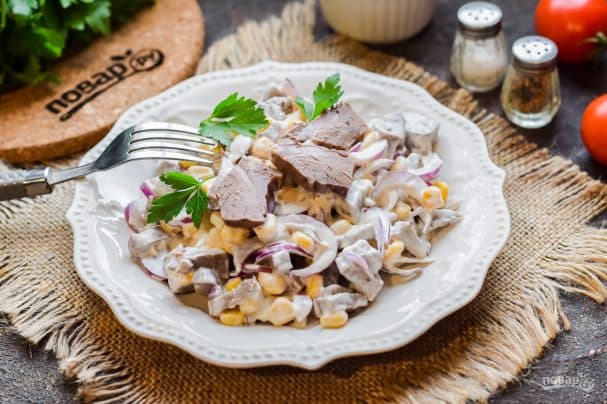Salad from heart