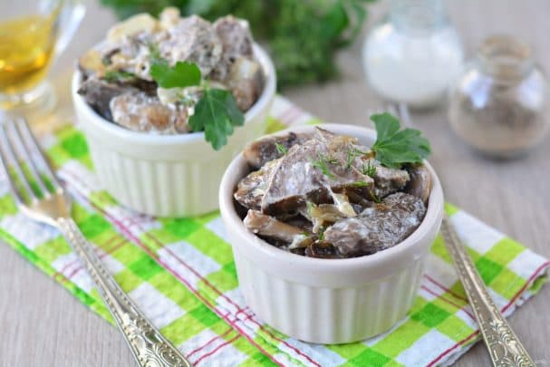 Pork lung salad