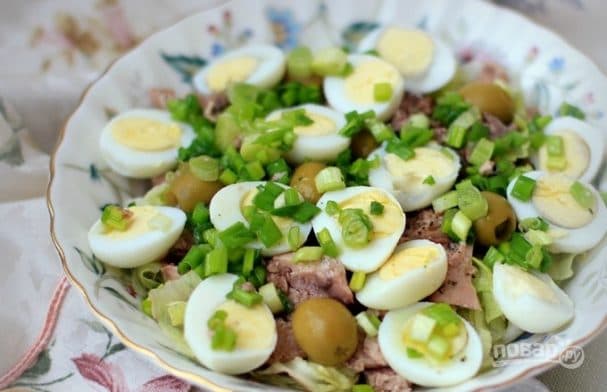 Cod liver salad
