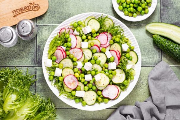 Green pea salad