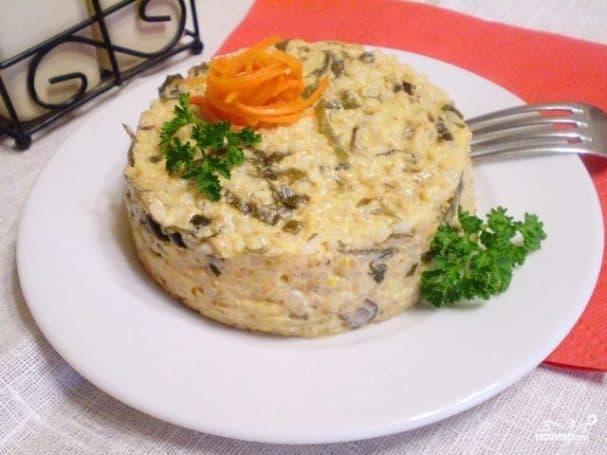 Салат да рыбы