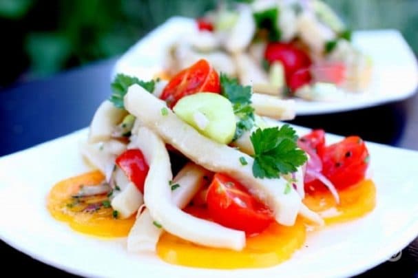 Кальмары салат