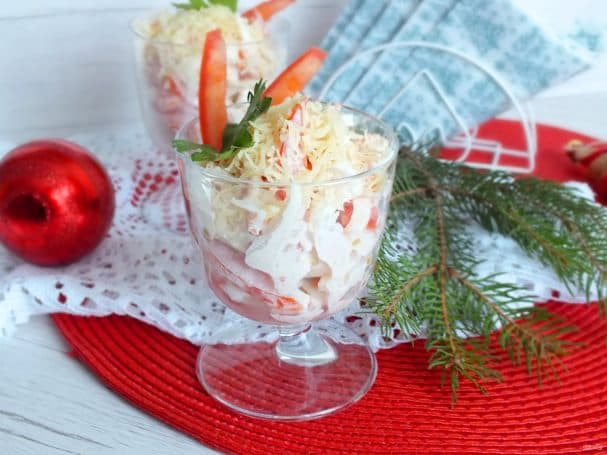 Салат з кальмарами