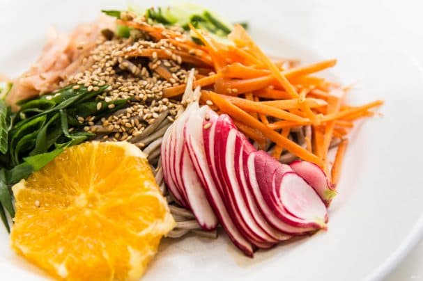 Light salad without mayonnaise