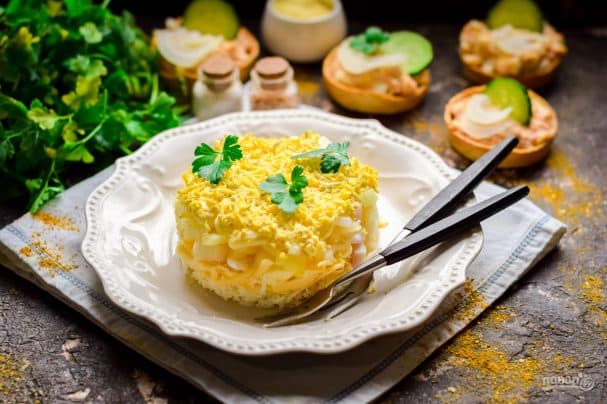 Салат з кальмарами