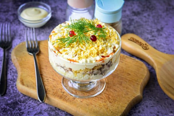 Салат с корейской морковью