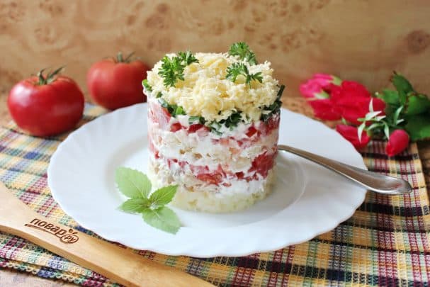 Салат с курицей