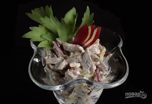 Мясны салат з яловічынай