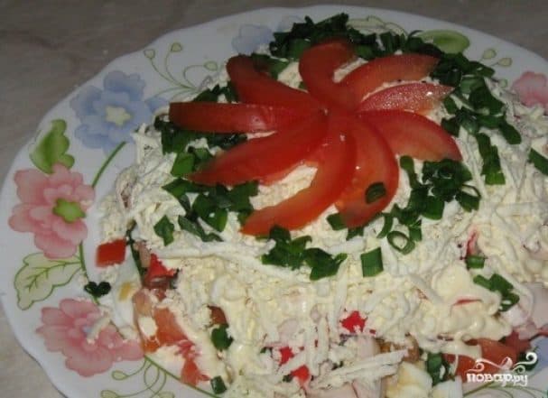 Салат с ветчиной