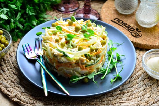 Салат з курыным філе