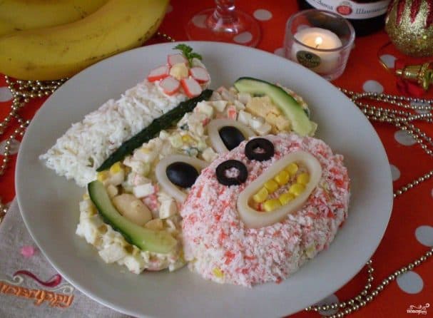 Салат з кальмарами