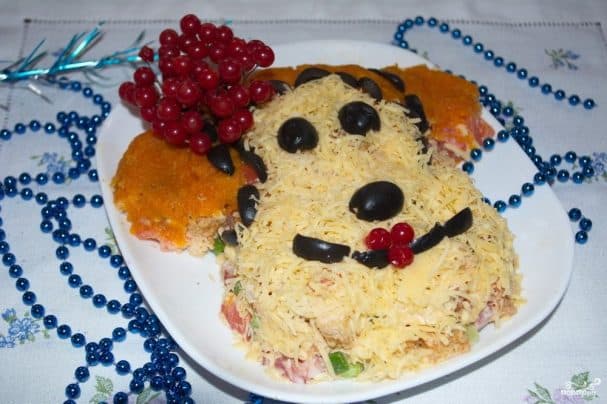 Салат з сухарыкамі