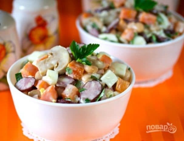 Sausage salad