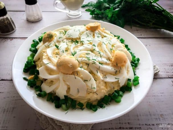 Салат с печенью