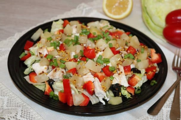 Salad with pineapple and prunes