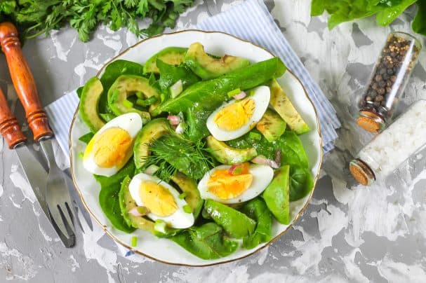Avocado and Spinach Salad