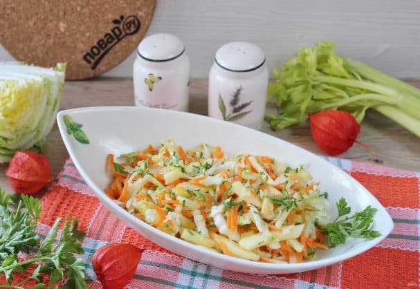 Radish and celery salad