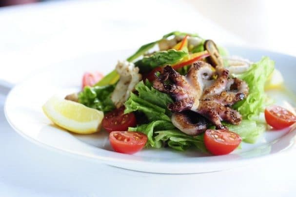 Shrimp and squid salad