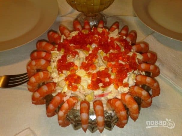 Shrimp and squid salad