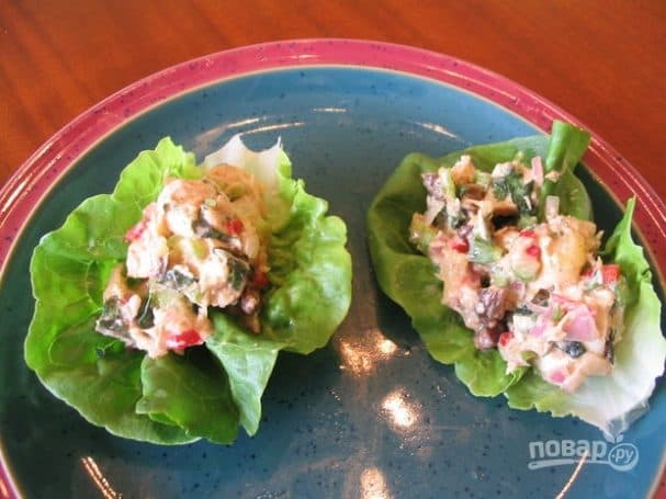 Салат с куринной грудкой