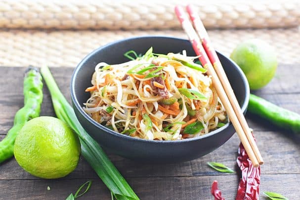 Rice noodle salad