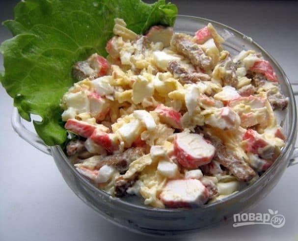 Салат із сухариками