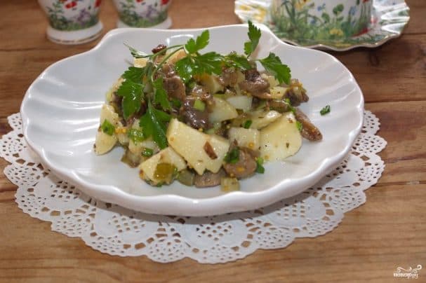 Pleurotus salad