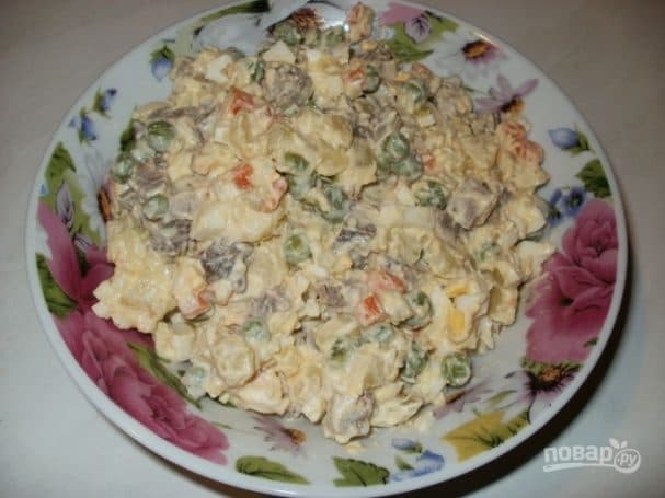 Салат с мясом