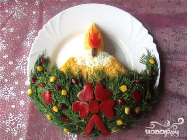 Салат Свічка