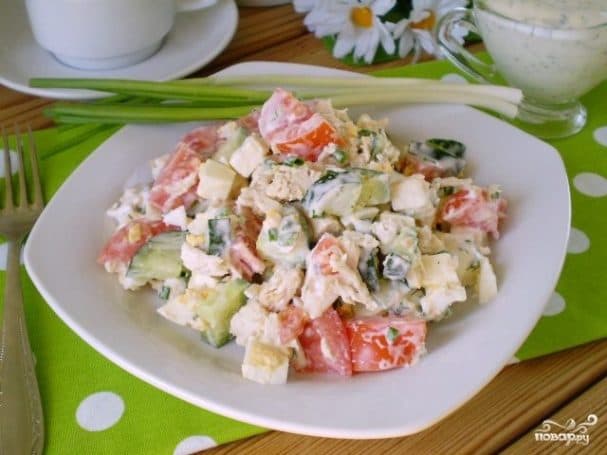 Салат с курицей