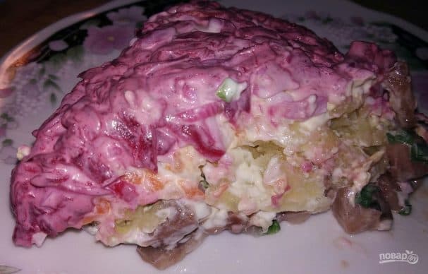 Сельдзь пад шубой з яйком