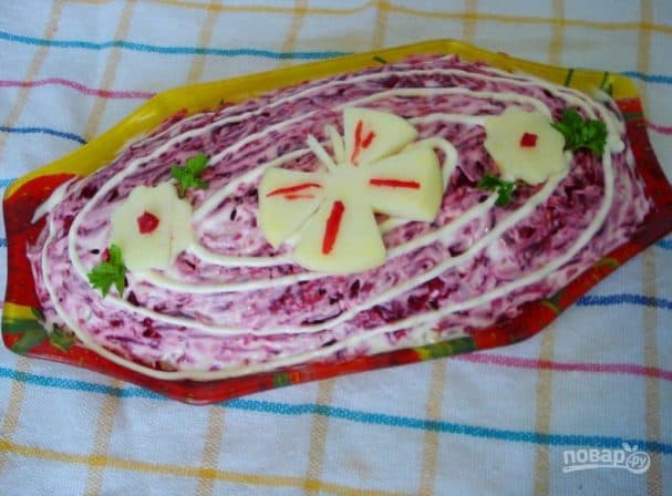 Herring under beetroot fur coat