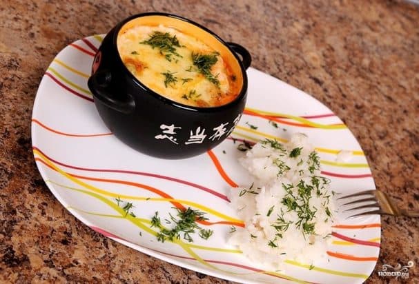 Salmon in a pot
