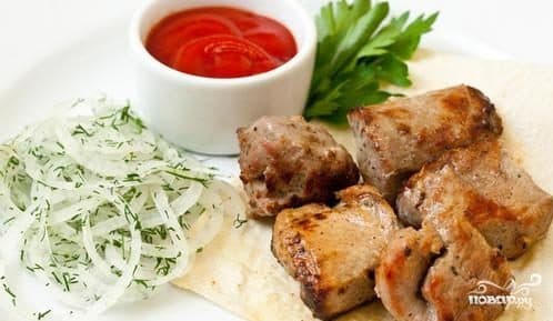 Шашлык з сьвініны ў аэрагрыле