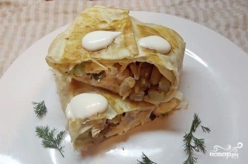 Шаўрма з грыбамі