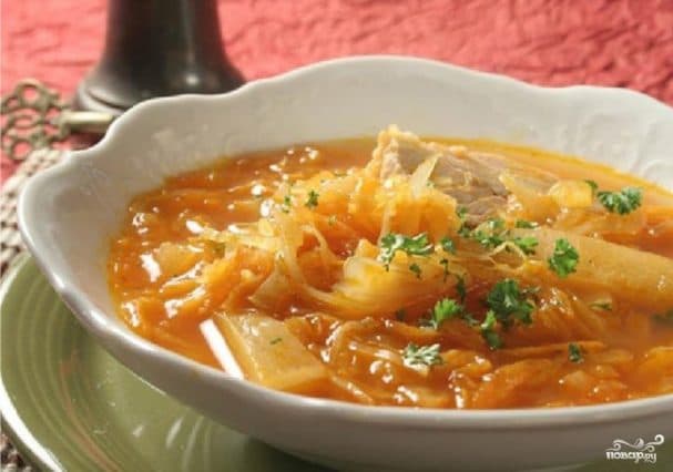 Don-style cabbage soup with fish