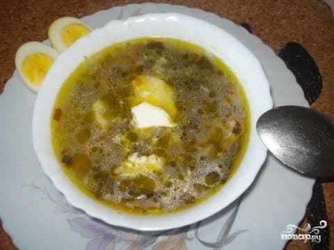 Щи из морской капусты