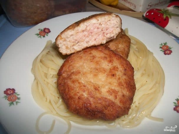 Шніцель з курячого фаршу