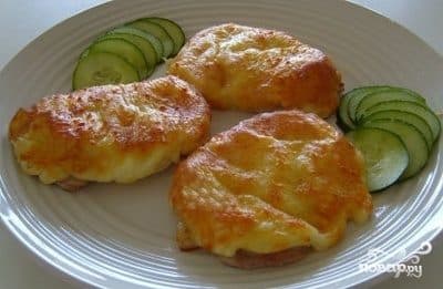 Pork schnitzel in the oven